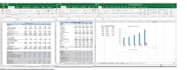 build a 5 year financial model with scenario analysis