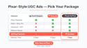create pixar style animated ugc ads for your brand