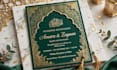 design luxury wedding invitation card