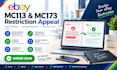remove ebay mc113 and mc173 restriction with a professional appeal