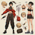 character sheet design or reference sheet for you