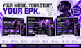 create bandzoogle epk website, electronic press kit for musicians