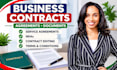 prepare and format business contracts and agreements