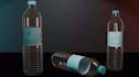 model 3d bottle water, wrap, texturing, uv mapping, realistic materials, product