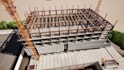 create 3d industrial construction sequence animation and engineering video