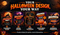 design halloween flyers, posters, banners and invitations