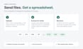 convert PDF invoices and receipts to excel
