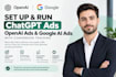 setup and run chatgpt ads openai ads ai overview ads with conversion tracking