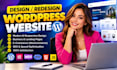 design and redesign responsive wordpress website elementor website development