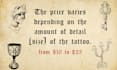 design a medieval engraving tattoo