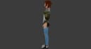 make 3d animation character in retro game asset, lowpoly model, ps2 style, ue5