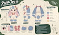 create custom plush reference sheet stuffed animal  tech pack
