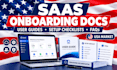 saas customer onboarding guides and software user documentation
