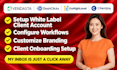setup white label client account in vendasta dashclicks gohighlevel clientjoy