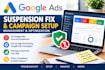 fix google ads account suspension and circumventing system policy