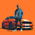 create a custom car portrait illustration