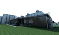 create office building external, car park, landscape 3d rendering, walkthrough