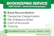 do bookkeeping in quickbooks online, bank reconciliation