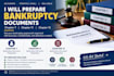 prepare chapter 7 bankruptcy document, chapter 11 and 13 bankruptcy document