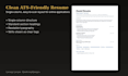 design a professional and modern CV or resume