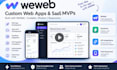 build a weweb web app, saas mvp, and supabase integration