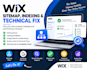wix sitemap, indexing, SEO and website issues