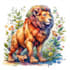 create comic styled animals in watercolour