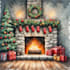 cozy christmas fireplace retreat