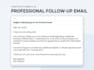 write professional business emails and follow ups