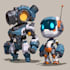 design custom robot, mecha and cartoon character