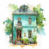 hand draw architectural home building portrait sketche