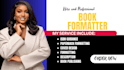 do book formatting, print book formatting, interior layout design