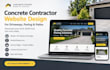 design a concrete contractor website for paving and driveway services