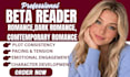 beta read romance, be romance beta reader, dark romance, contemporary romance