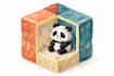 create 3d isometric cube art, pixel block and voxel design