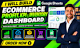 build a google sheet ecommerce profit, KPI and inventory dashboard