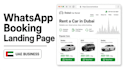 build a whatsapp booking website for your business