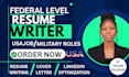 write an ats optimized federal resume,