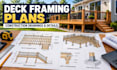 create deck framing plans and wood deck construction drawings