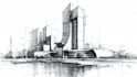 draw digital architectural sketches and illustrations