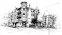 draw architectural hand drawn sketches illustration