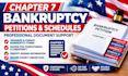 prepare chapter 7 bankruptcy petitions and schedules