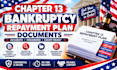 prepare chapter 13 bankruptcy repayment plan documents