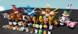 create low poly roblox map, roblox 3d models, props and game assets