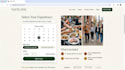 create squarespace food tour and experience booking