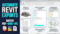 automate revit batch export, sheets, family, documentation with plugin, software