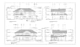 architectural elevation section drafting with rendering