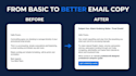 write email copywriting, sales copy and ad copy