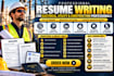 write electrical utility senior construction project management, lineman resume