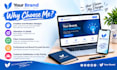 create professional sm setup with logo and banner
